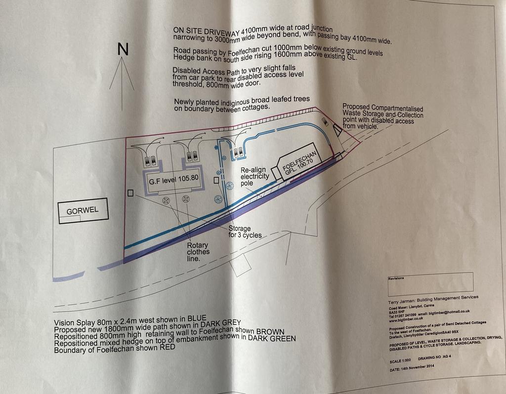 Planning permission site layout