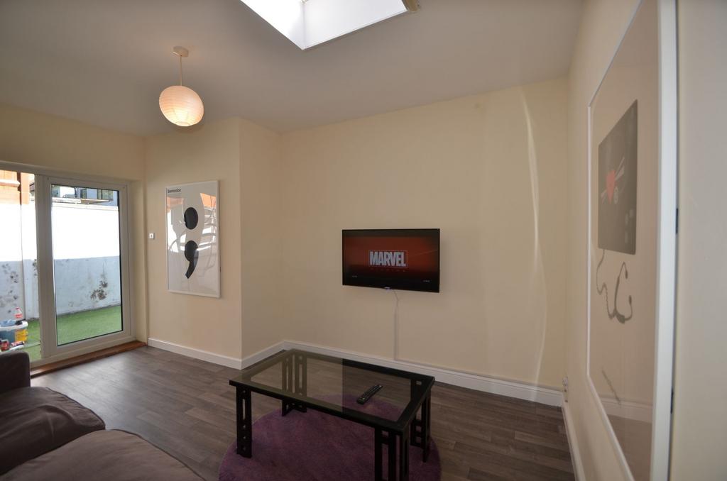 Bright and inviting living room featuring a mod...