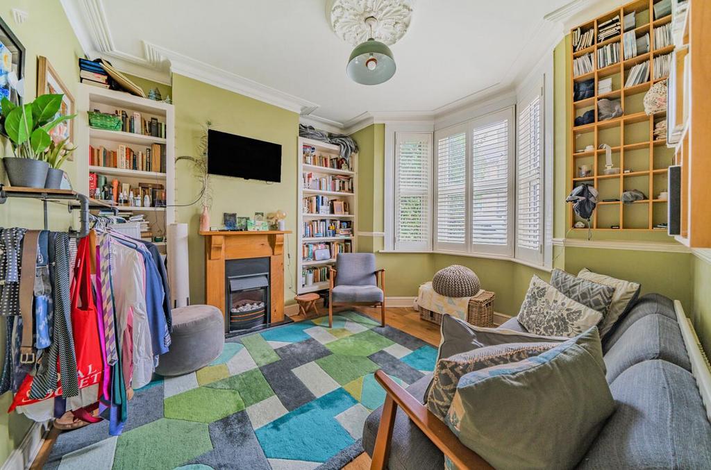 Living room, fireplace