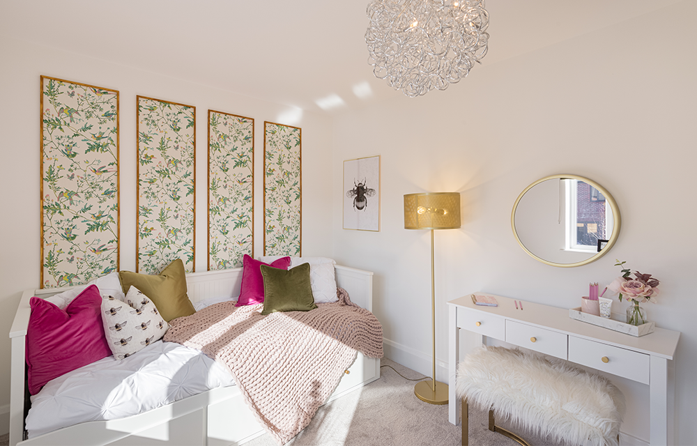 Sowerby bedroom 3 with single bed and dressing...