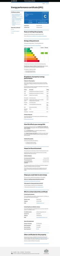 EPC Certificate