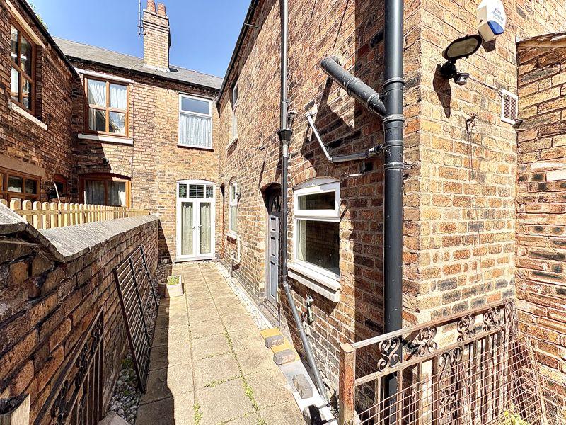 Rear patio area