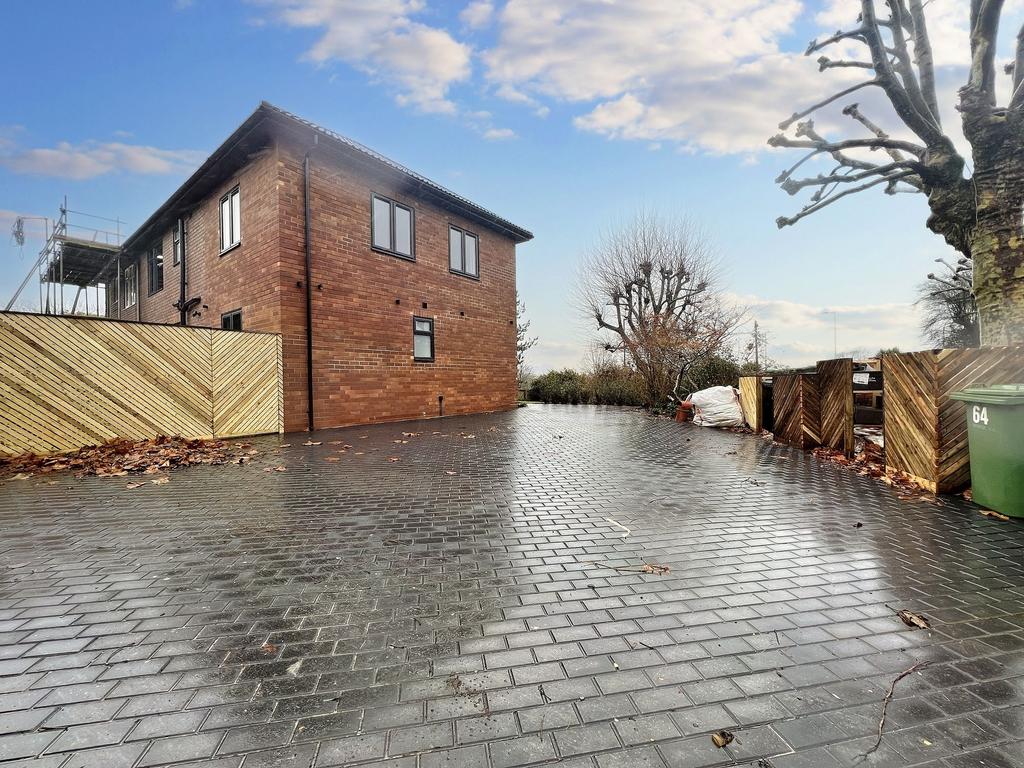 Bright and clear view of a modern terraced bric...
