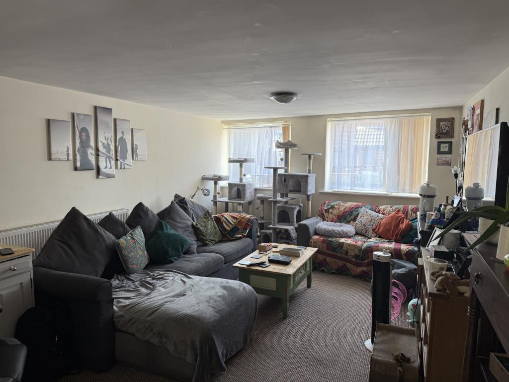 Flat D living room with furniture
