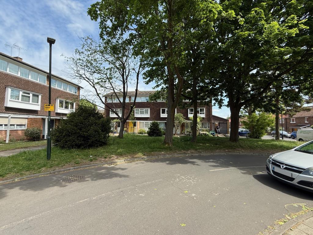 Roughly triangular parcel of land and trees on Har