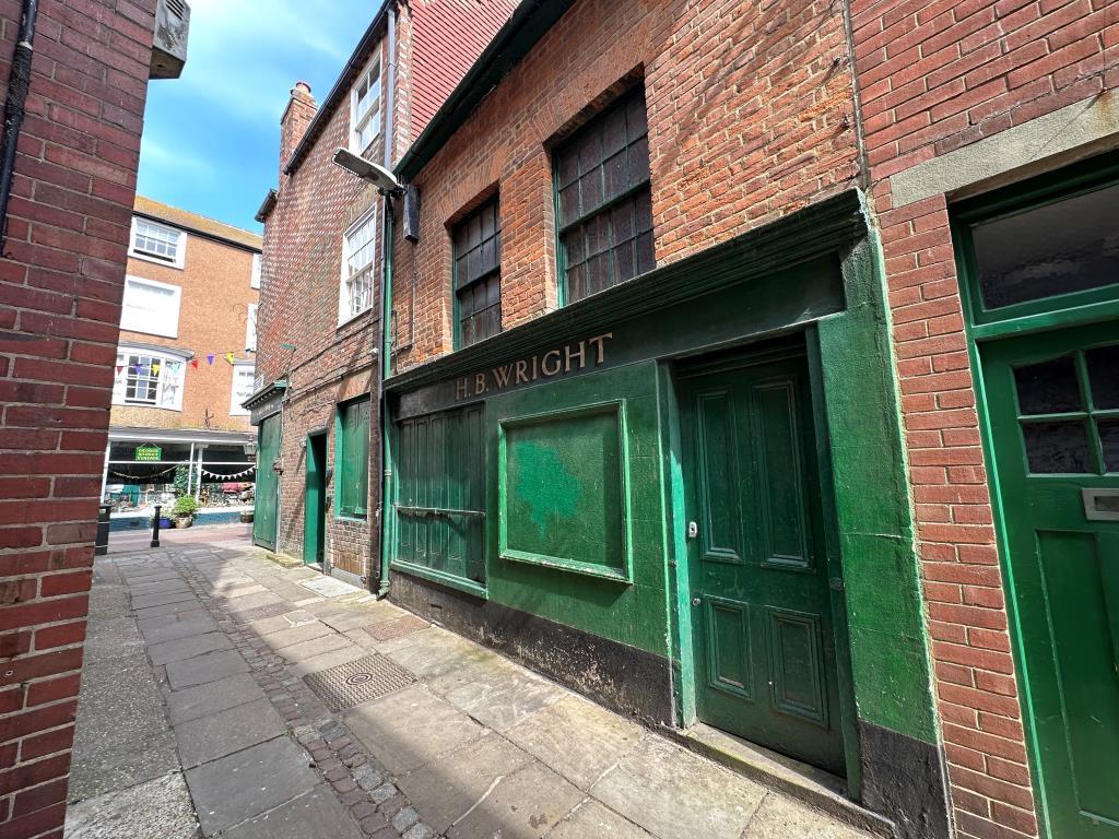 External of old pawn shop located in Old Town, Has
