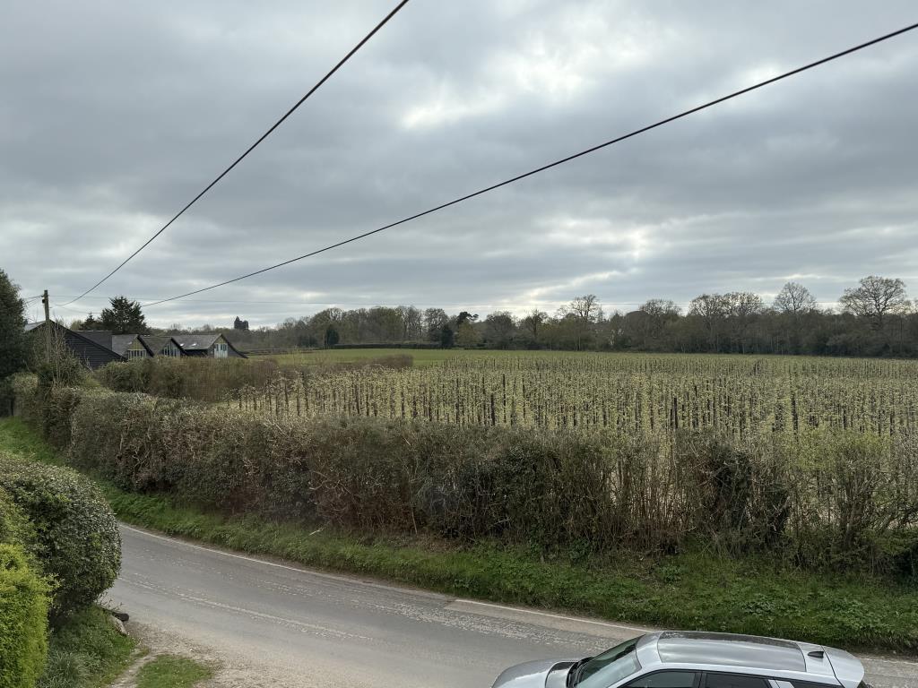 Front view from Bedroom in rural semi in need of m