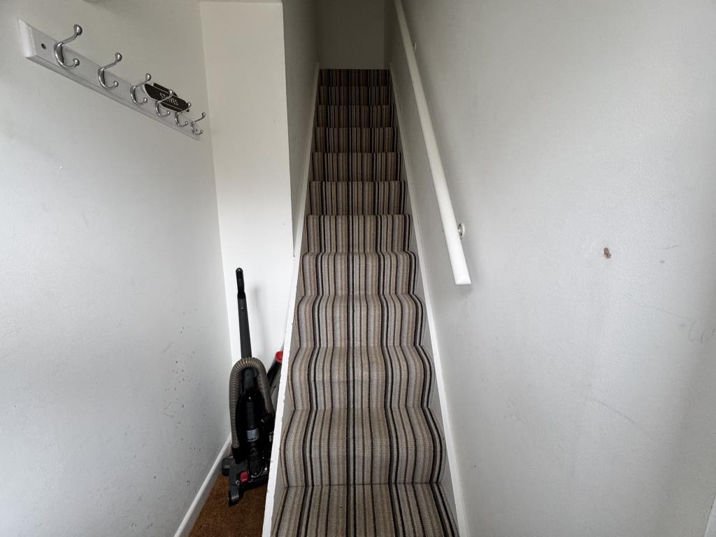 Internal stairs leading to the apartment
