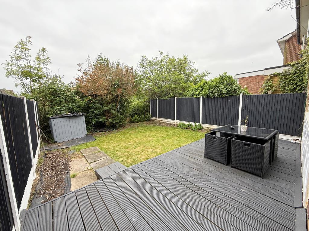 Garden to rear with decking