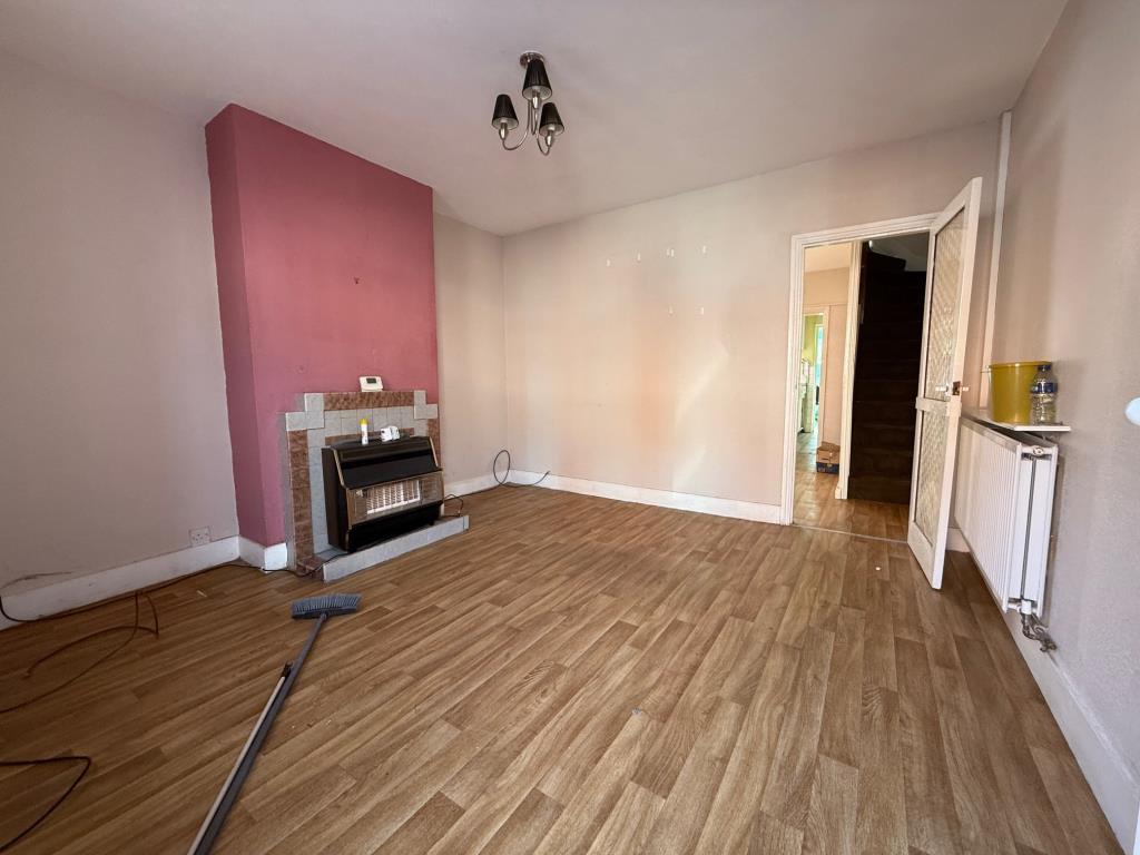 Reception room with window to front aspect