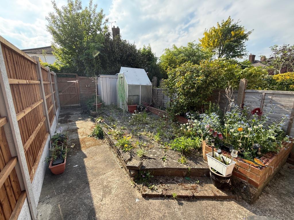 Garden area with gate providing rear access