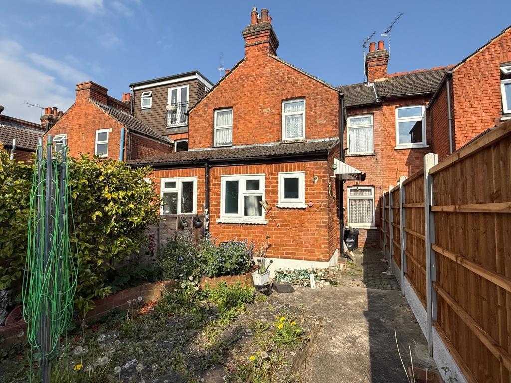 Rear aspect of dwelling