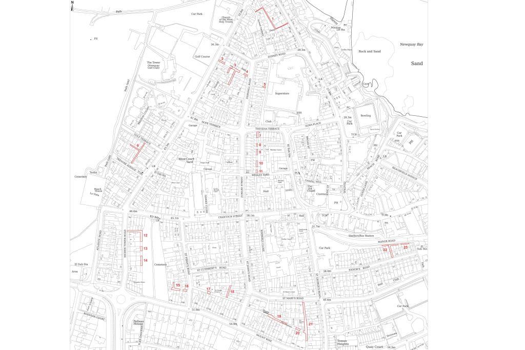 Twenty-Three parcels of land