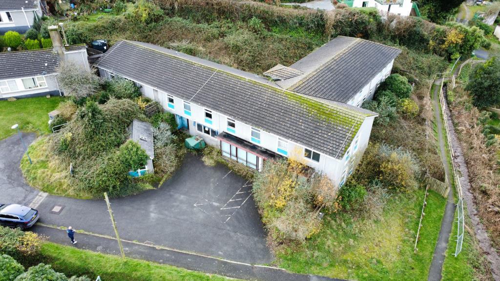 Drone picture of the site