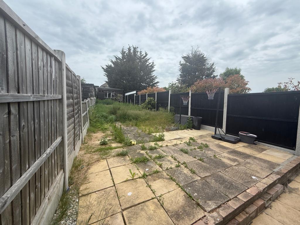 Patio area leading to lawn