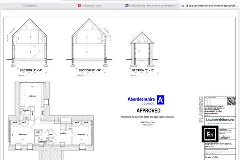 Plot for sale, West Of Whitehouse Farm, Montgarrie, AB33