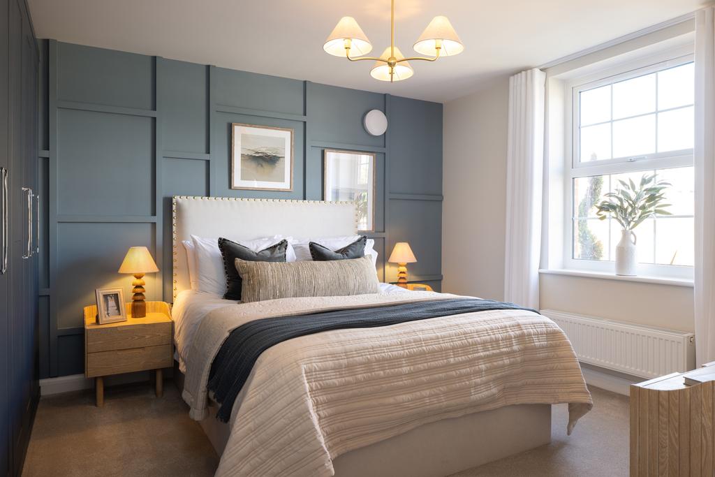 Internal shot of the main bedroom in...