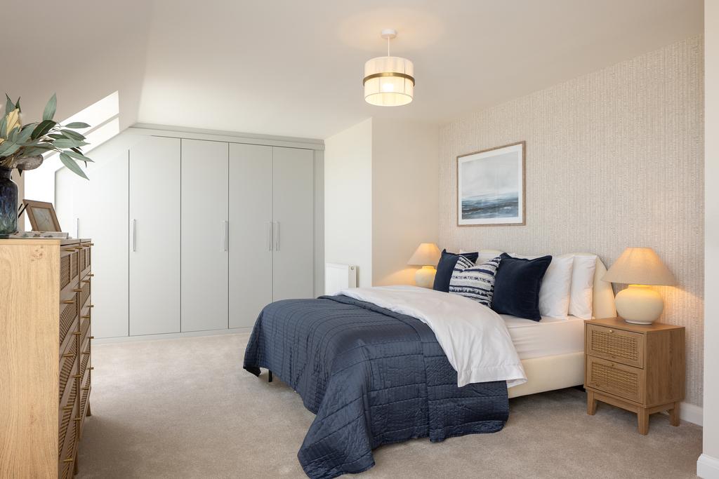 Internal shot of second bedroom in the...