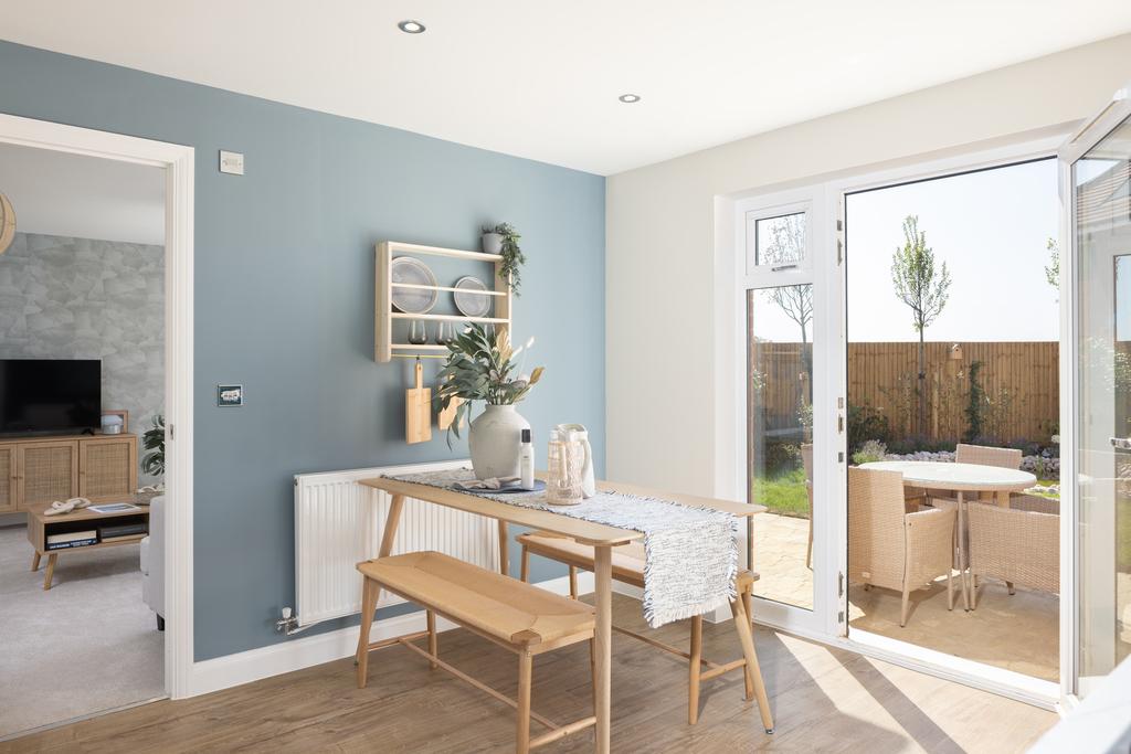 Intnernal shot of the kitchen in the...