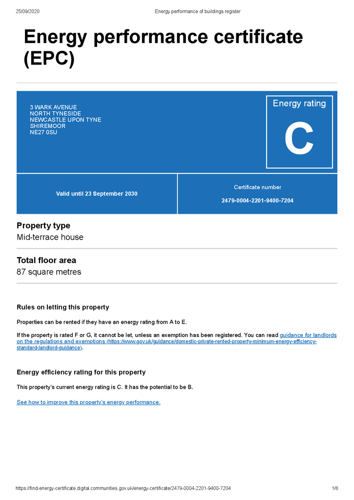 3 ne27 0 su united lettings   epc