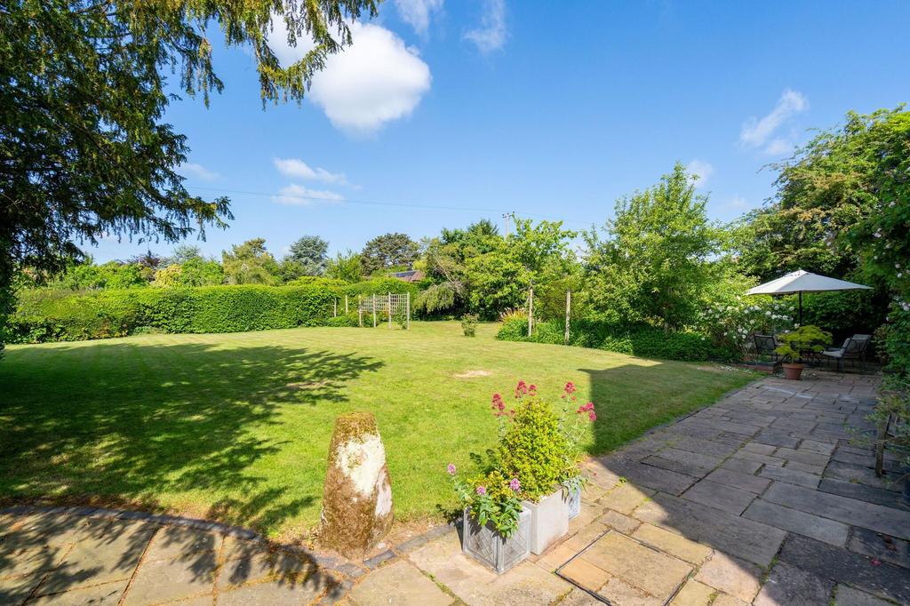 Patio and lawn