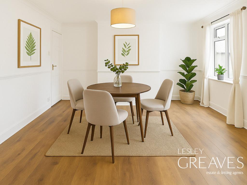 Virtually Staged Dining Room