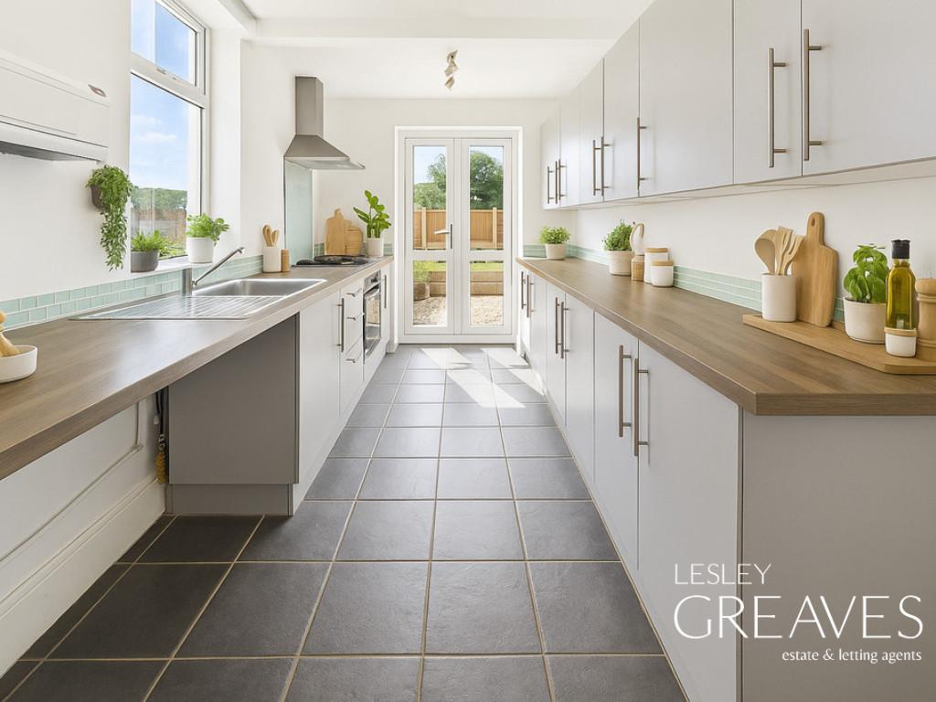 Virtually Staged Kitchen