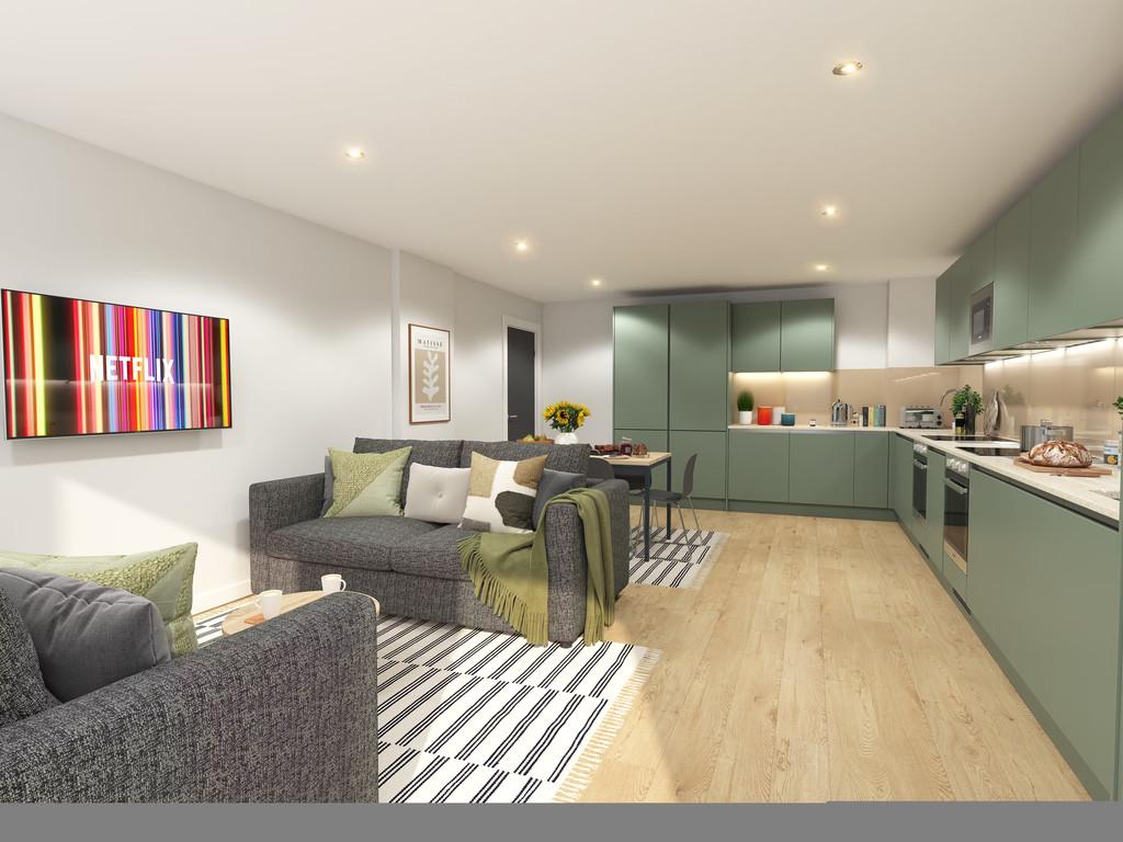 Cluster Kitchen Living View 2 HR