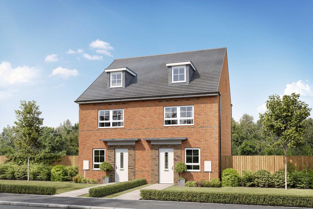 Exterior CGI view of our 3 bed Kingsville home