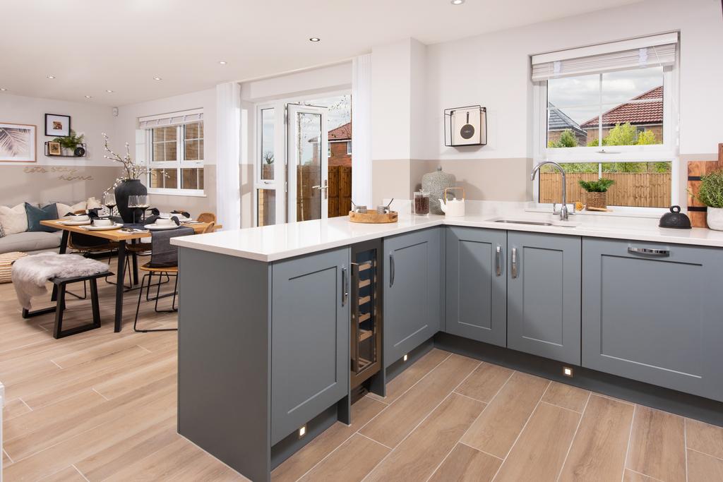 Inside view 4 bedroom detached Radleigh kitchen...