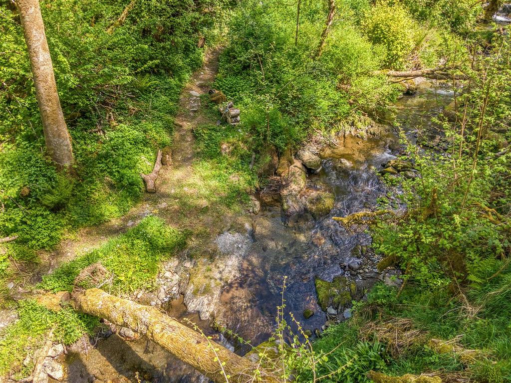 River boundary at bottom of Woodland