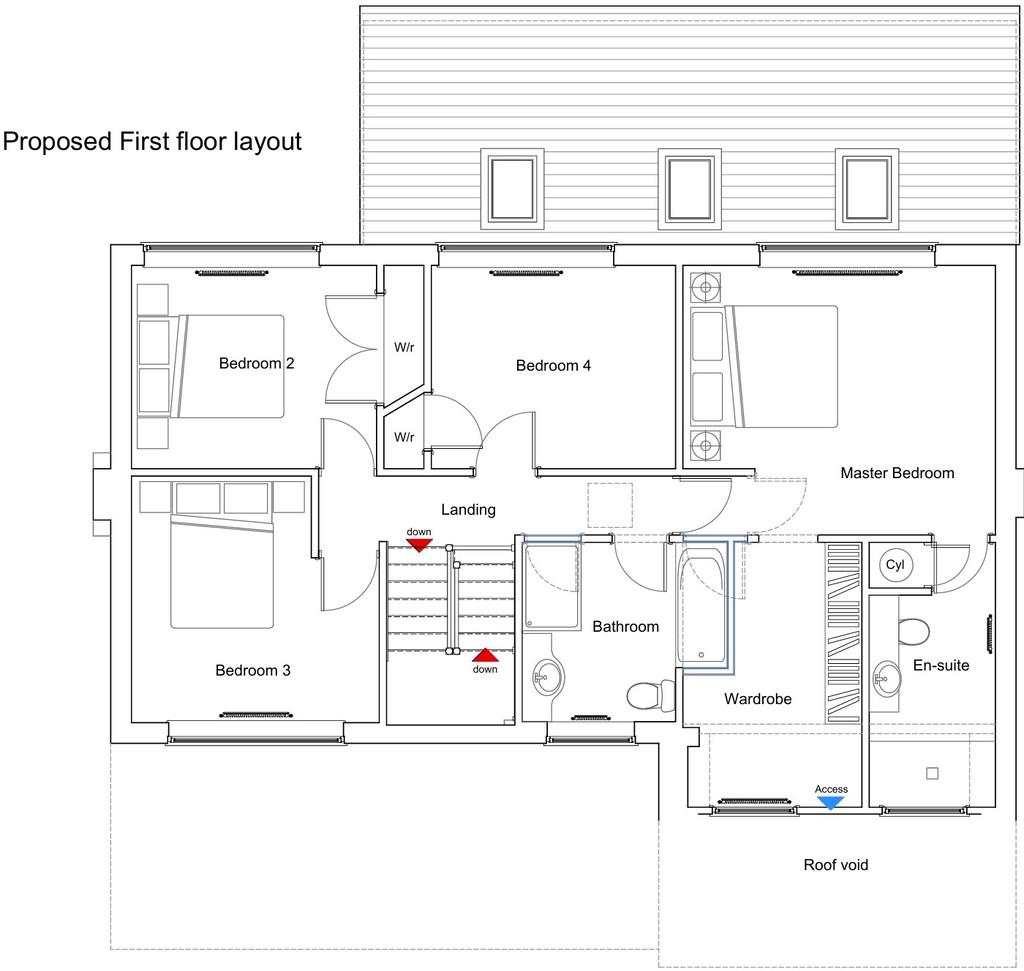Proposed 1st floor layout