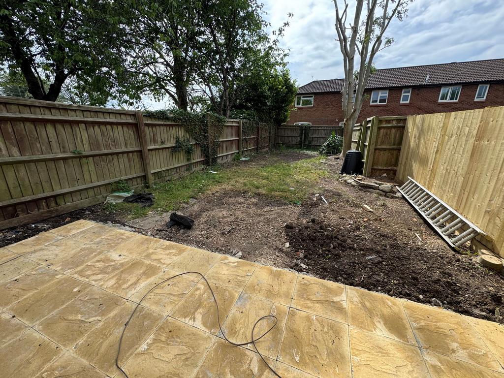 Garden undergoing works