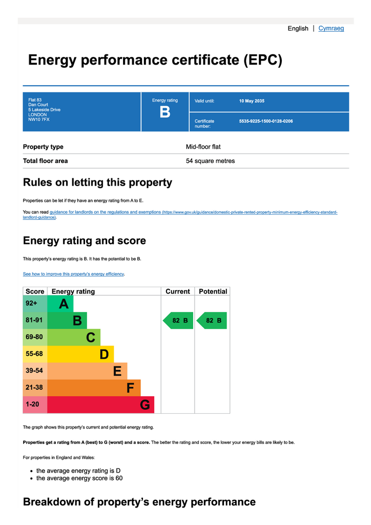 EPC Flat 83, Dan Court, 5 Lakeside Drive,...