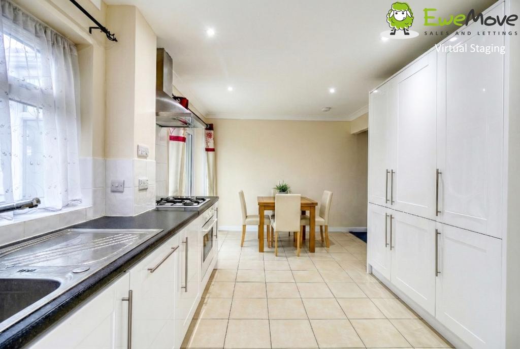 Kitchen Virtual Staging - Ewe Move Swindon South