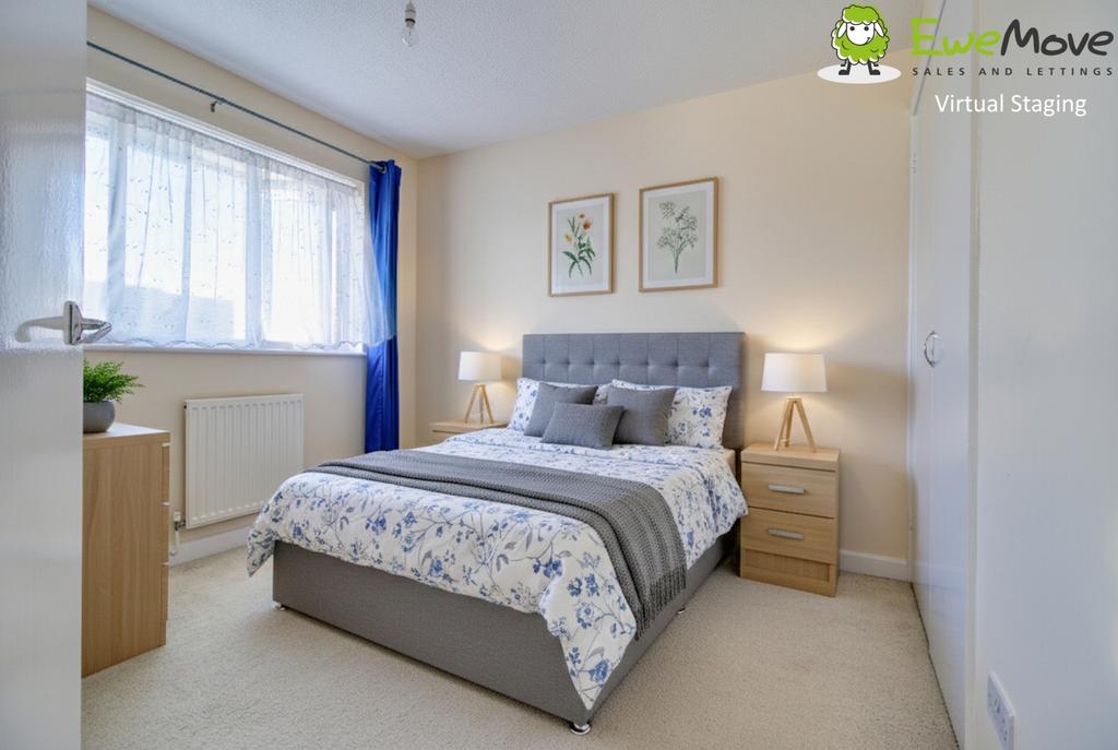 Bedroom 2 Virtual Staging - Ewe Move Swindon South