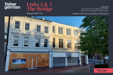 Retail property (high street) to rent, The Bridge Walsall WS1 1LG