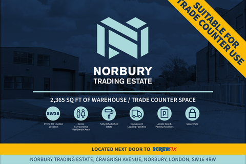 Warehouse to rent, Craignish Ave London SW16 4RW