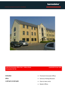 Office to rent, 16 Tetbury Rd Cirencester GL7 6JJ