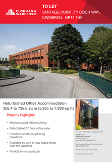 Office to rent, Ty Coch Way Cwmbran NP44 7HF