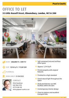 Office to rent, 35 Little Russell St London WC1A 2HH