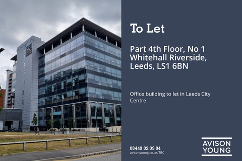 Office to rent, 1 Whitehall Riverside Leeds LS1 4BN