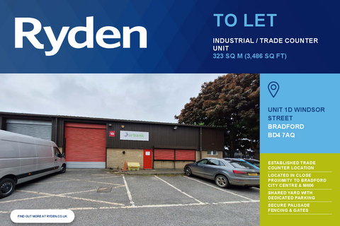 Warehouse to rent, Windsor St Bradford BD4 7AQ