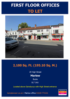 Office to rent, 29 High St Marlow SL7 1AU