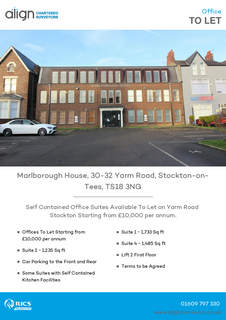 Office to rent, 30-32 Yarm Rd Stockton On Tees TS18 3NG