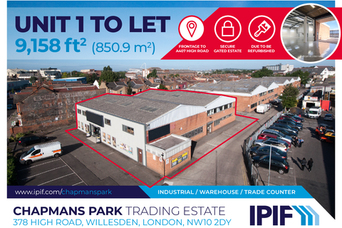 Warehouse to rent, 378 High Rd London NW10 2DY