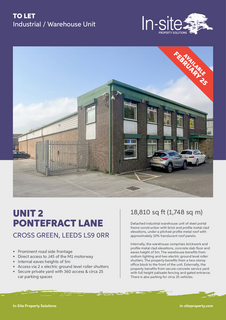Warehouse to rent, 11 Pontefract Ln Leeds LS9 0RR