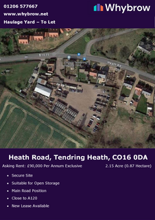Land to rent, Heath Rd Tendring CO16 0DA
