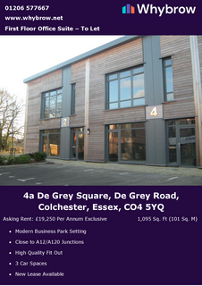 Office to rent, De Greys Rd @ Severalls Lane Colchester CO4 5YQ