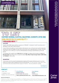 Retail property (high street) to rent, Tyndall St Cardiff CF10 4BZ